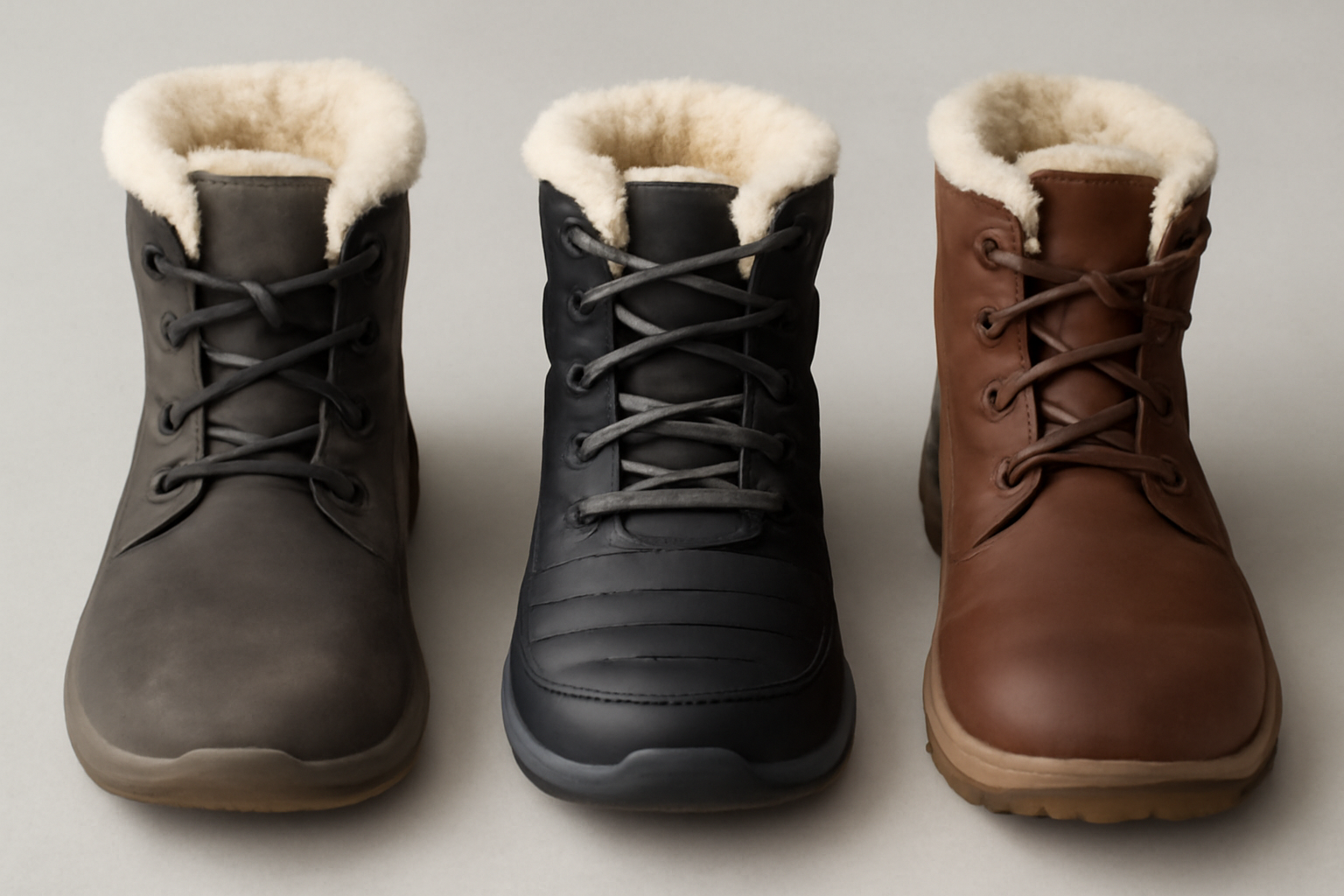 Comparativa de 3 tipos de botas de invierno con puntera ancha
